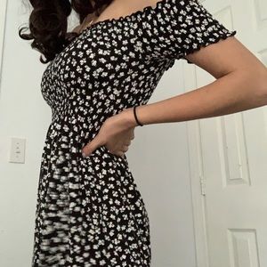 Floral off the shoulder dress